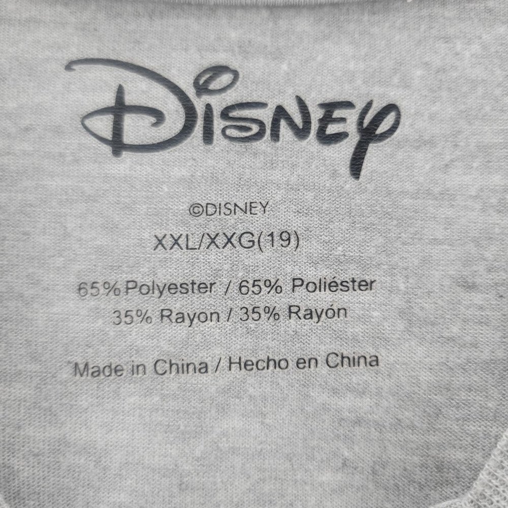 SOLD | DISNEY Lilo And Stitch Casual Girls Junior XXL Gray Tee - Picture 5 of 8